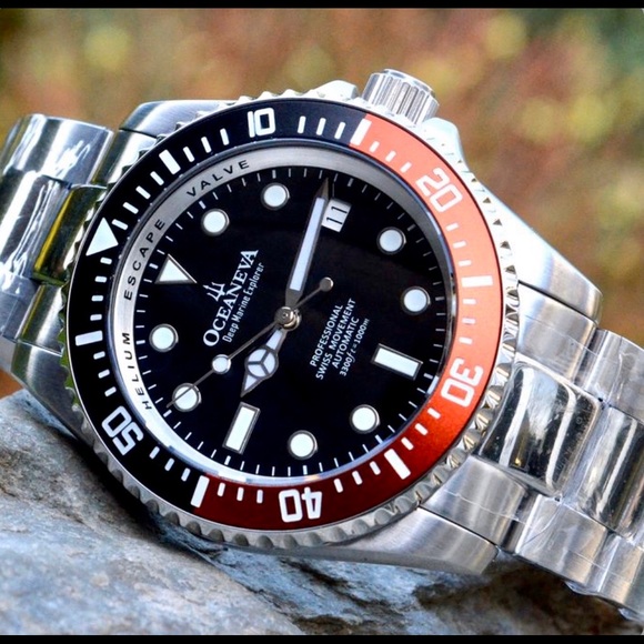 OCEANEVA DEEP MARINE EXPLORER PRO DIVER WATCH COKE - Picture 4 of 16